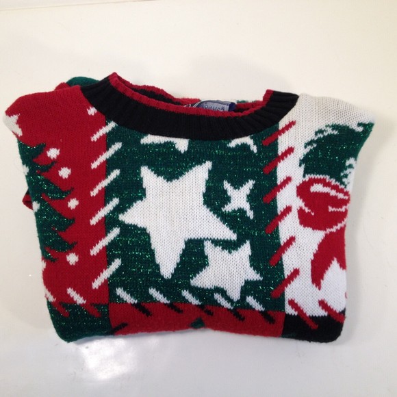 Vintage JJ Browne Christmas Holiday Sweater Not so Ugly Size Large NICE USA Made - Picture 10 of 11